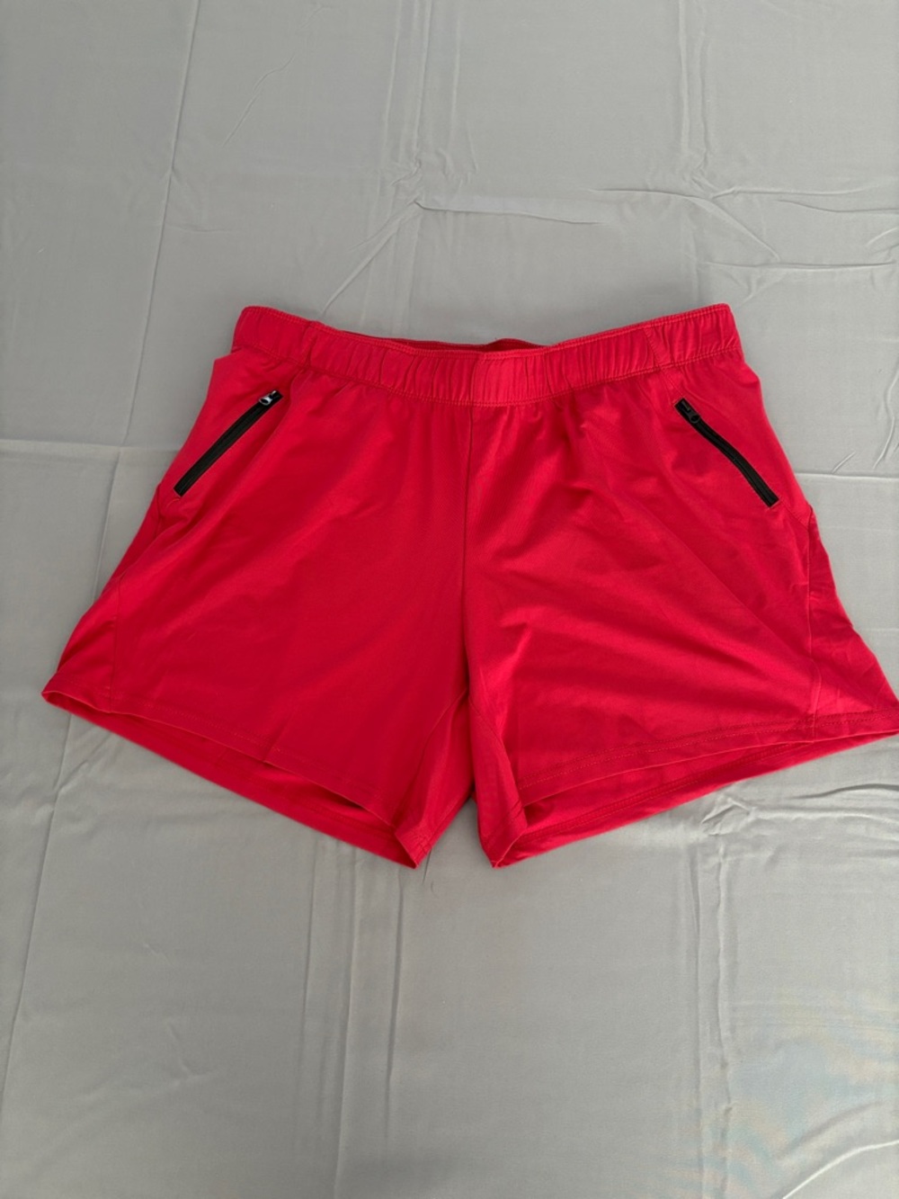 NWT Liberty Pro Red Athletic Shorts with Zip Pockets Sz L